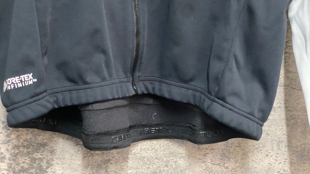 KI786 カステリ CASTELLI 長袖 サイクルジャケット 黒 XL 裏起毛 GORE TEX INFINIUM