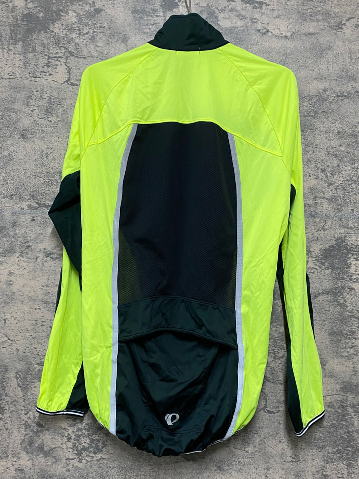 JI488 パールイズミ PEARL iZUMi 長袖 ウインドブレイカー 黒 黄 M