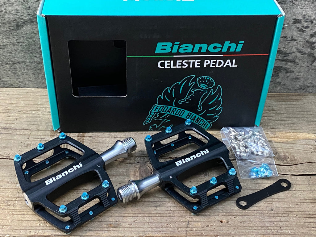 JY023 ビアンキ Bianchi CNC フラットペダル 黒 未使用 – BICI AMORE