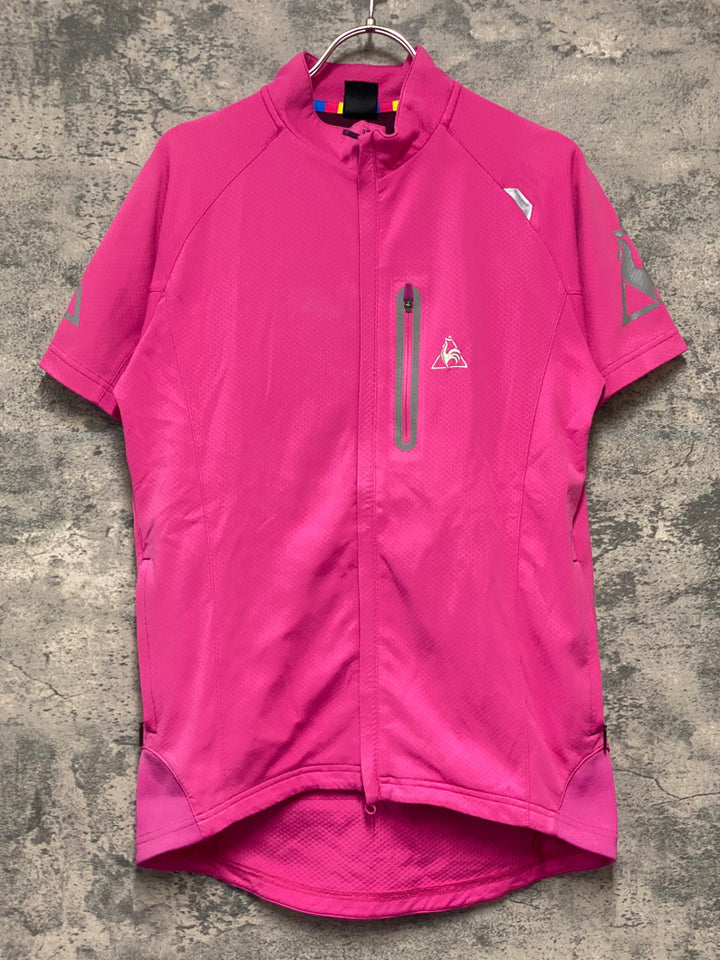 KH248 ルコックスポルティフ le coq sportif 半袖 サイクルジャージ ピンク M