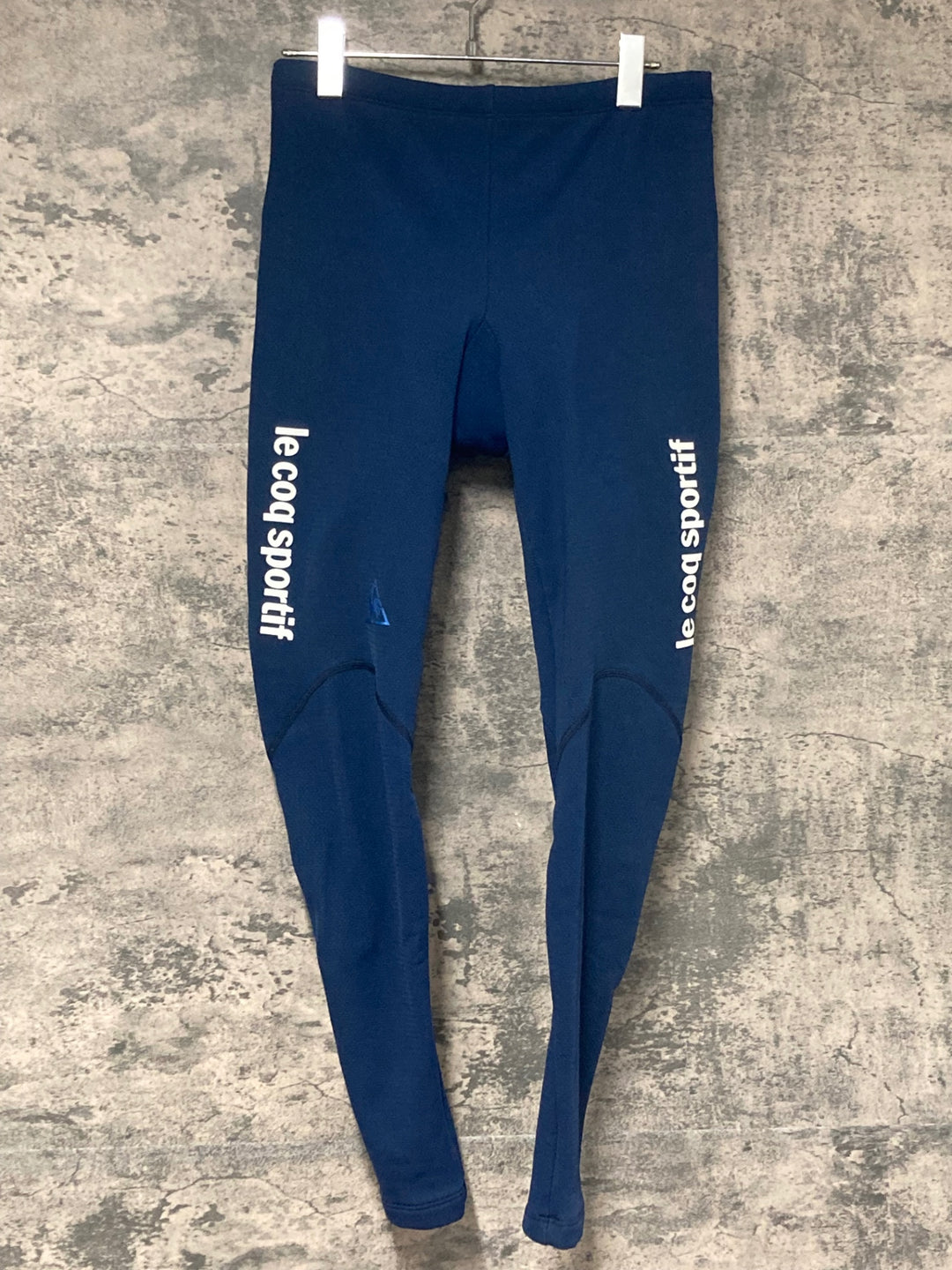 JW076 ルコックスポルティフ le coq sportif レーサータイツ ネイビー L 裏起毛