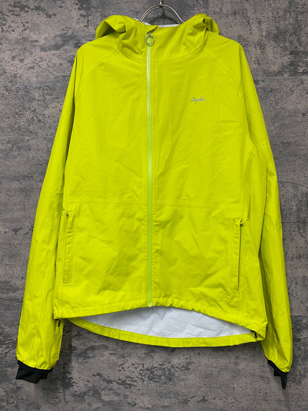 JE919 ラファ RAPHA HOODED COMMUTER サイクルジャケット M ネオンイエロー