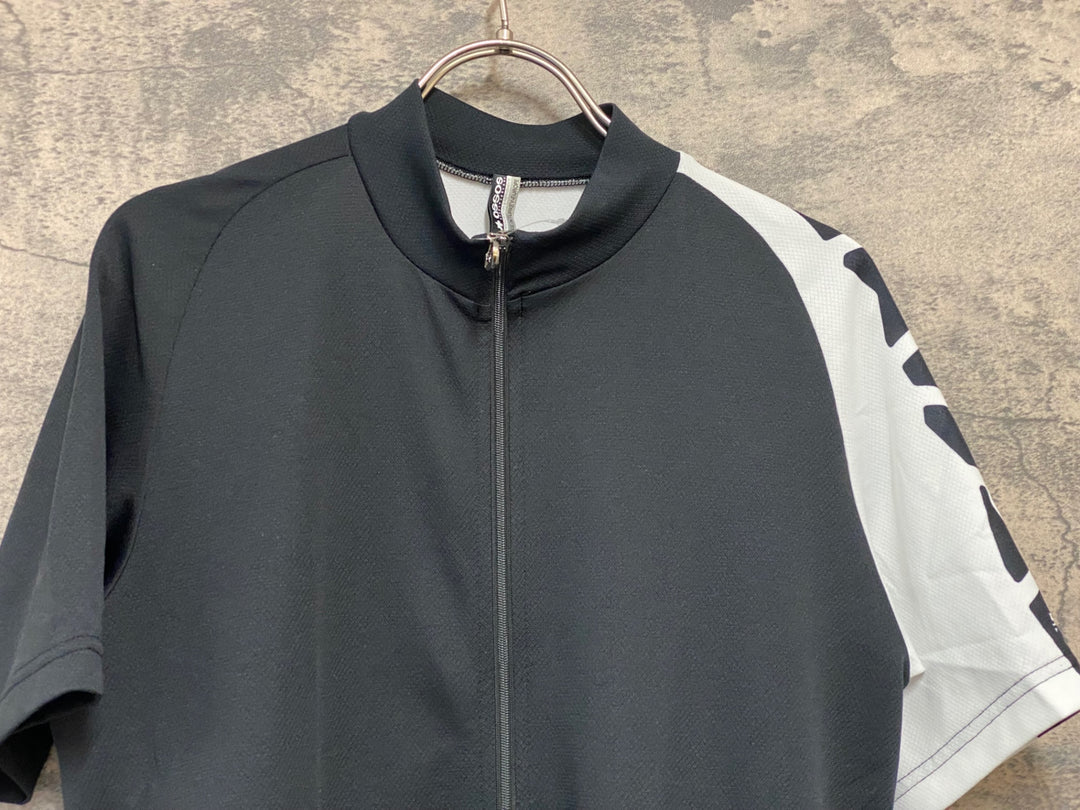 JY642 アソス ASSOS 5S.MILLE EVO7 半袖 サイクルジャージ 黒 白 L