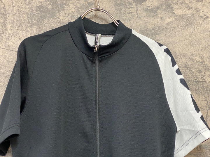 JY642 アソス ASSOS 5S.MILLE EVO7 半袖 サイクルジャージ 黒 白 L