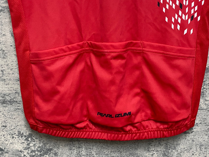 JN810 パールイズミ PEARL iZUMi 半袖 サイクルジャージ L 赤