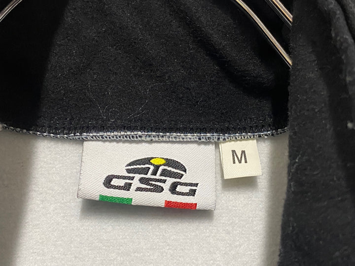 KD953 ジェッセージ GSG 長袖 サイクルジャケット 黒 白 M 裏起毛