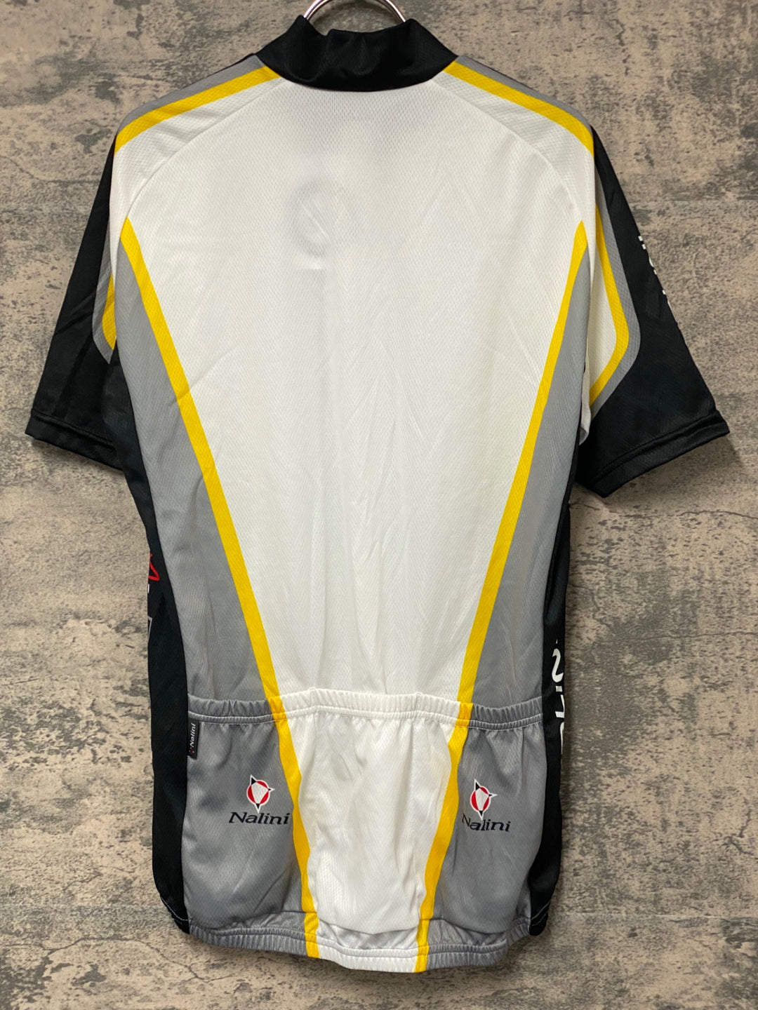 JY383 ナリーニ Nalini ハーフジップ 半袖 サイクルジャージ 白 XL
