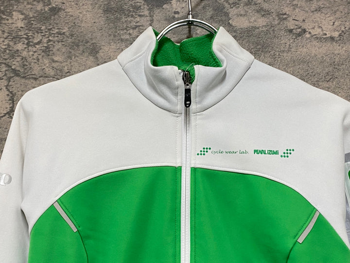 JV931 パールイズミ PEARL iZUMi 長袖 サイクルジャージ 緑 M 裏起毛