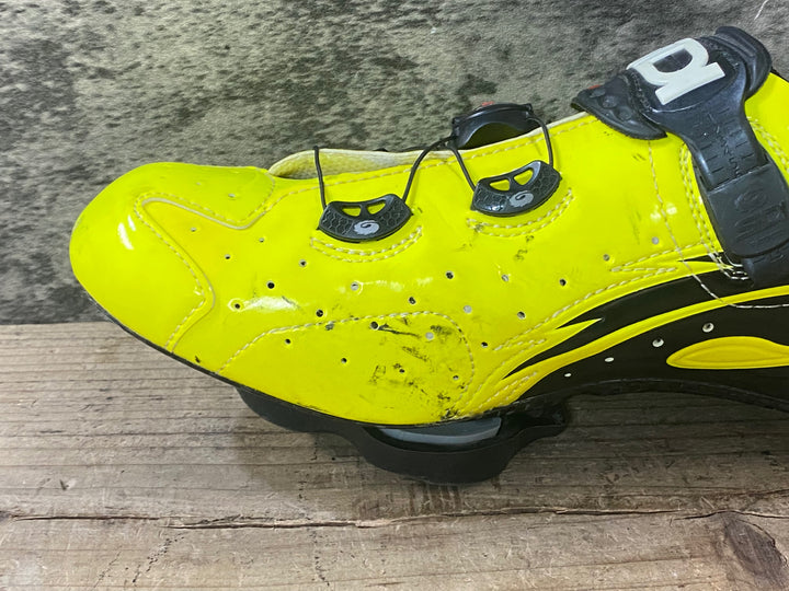KA406 シディ SIDI ワイヤヴェントカーボン WIRE VENT CARBON ビンディングシューズ 黄 黒 EU43