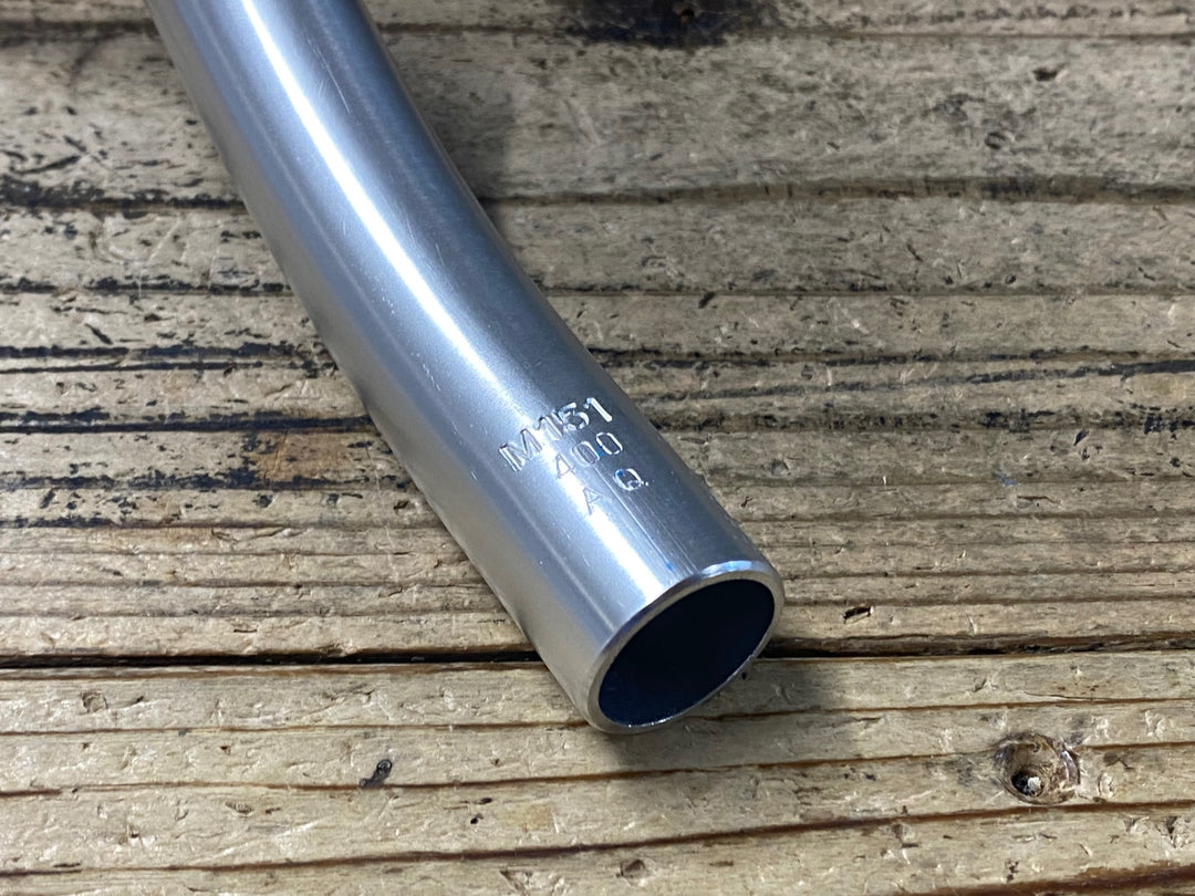 KJ377 日東 NITTO M151F アルミドロップハンドル シルバー 400mm Φ26.0