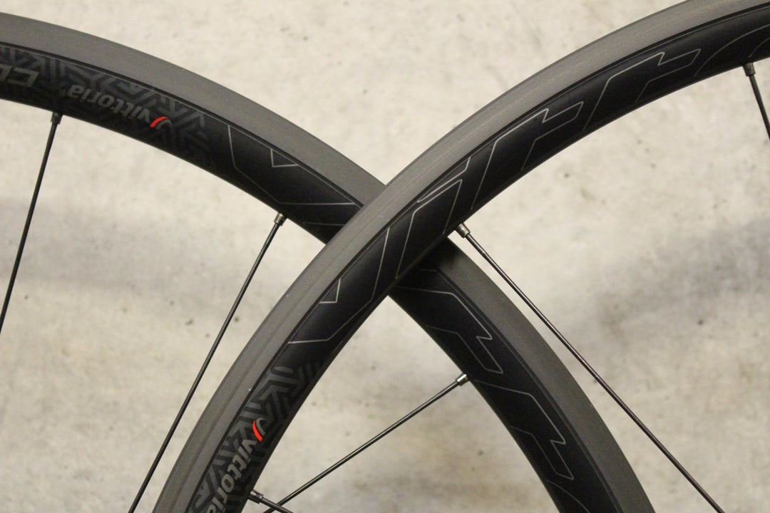 ヴィットリア VITTORIA イリュージョン ネロ ELUSION NERO シマノ 11/12S アルミ クリンチャー ホイールセット 17C 【福岡店】