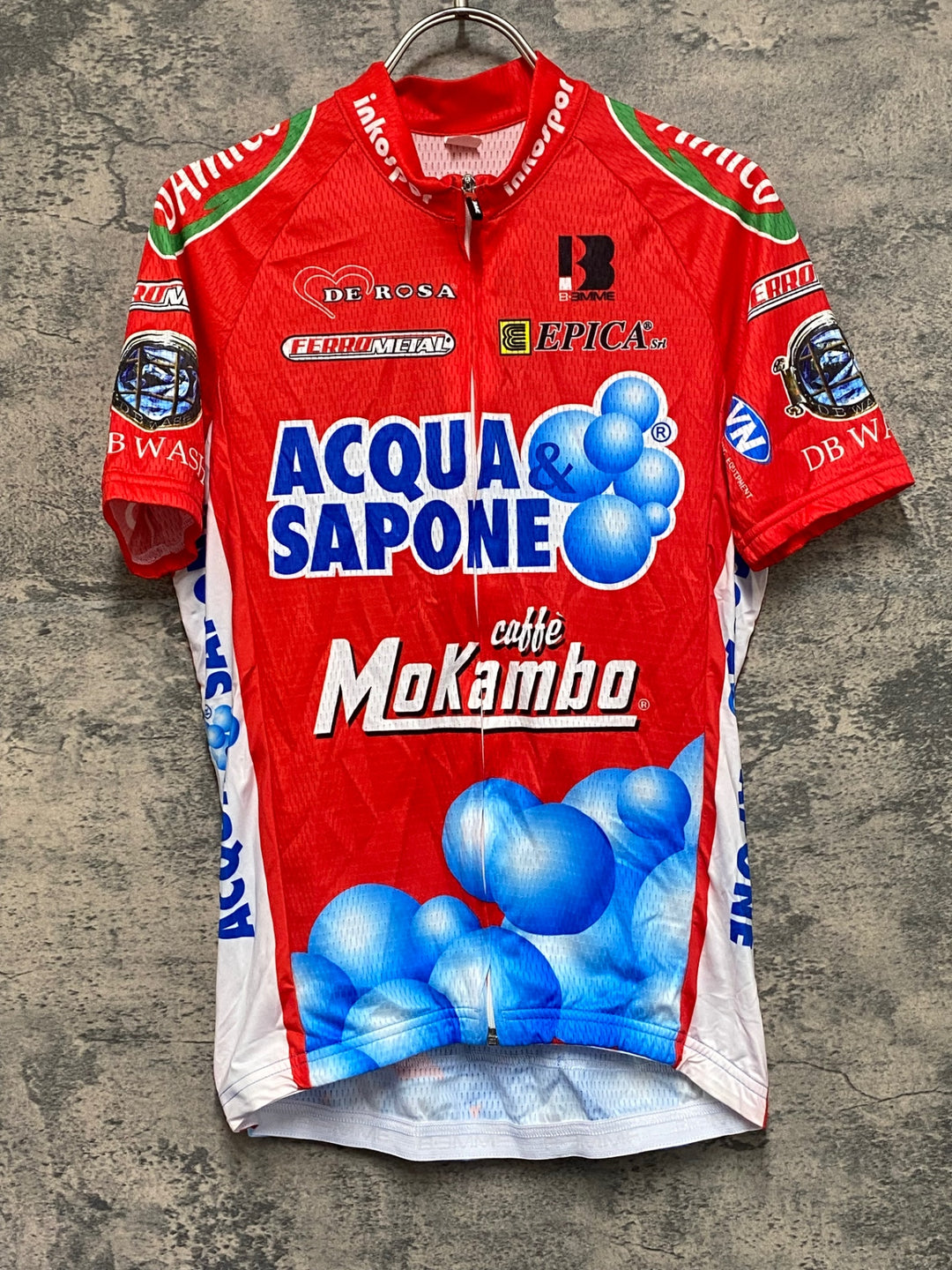 KF188 ビエンメ BEMME 半袖 サイクルジャージ 赤 M ACQUA&SAPONE