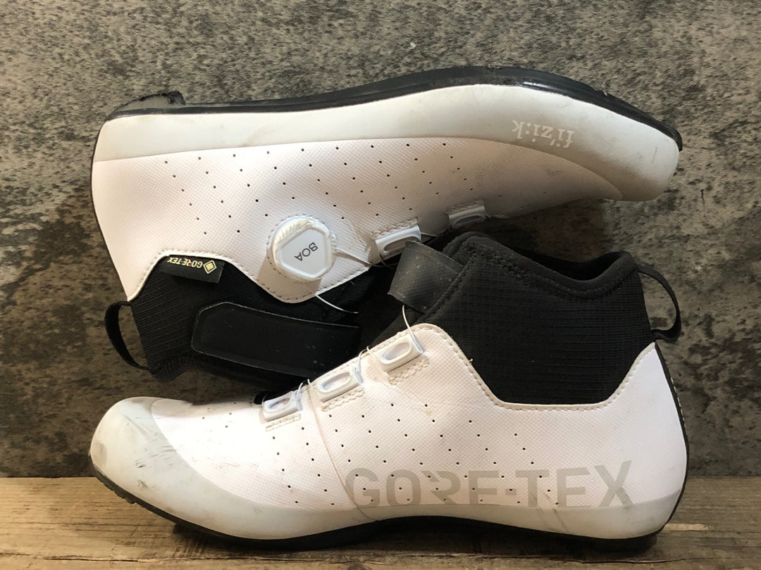 KA966 フィジーク fizik TEMPO ARTICA GTX ビンディングシューズ EU43 白 GORE TEX 3穴