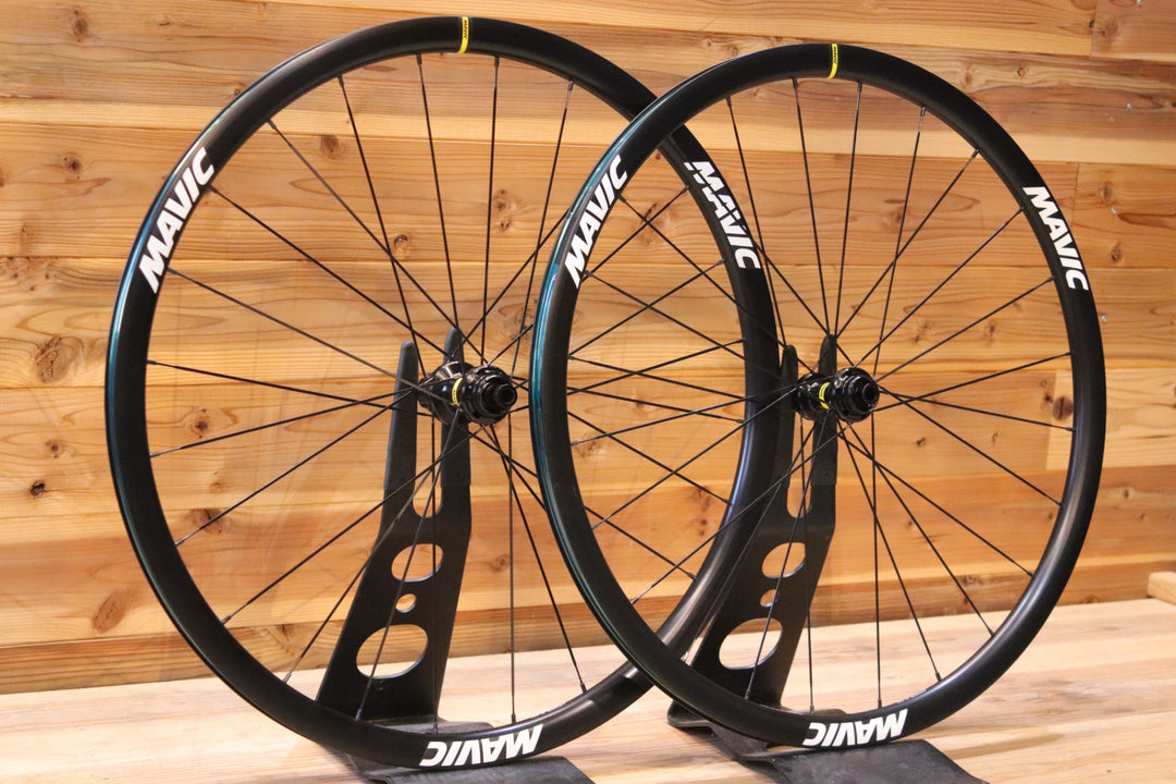 未走行品！ マヴィック MAVIC キシリウム KSYRIUM 30 DISC シマノ 11S/12S 19C アルミ チューブレスレディ ロードバイク ホイールセット 【広島店】