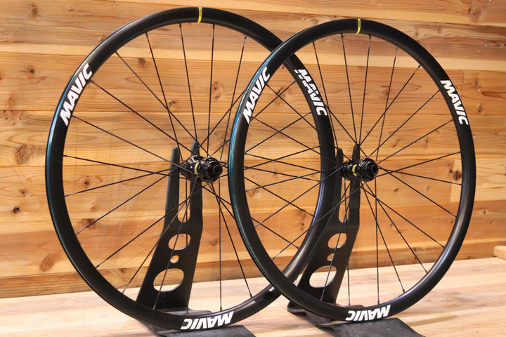 未走行品！ マヴィック MAVIC キシリウム KSYRIUM 30 DISC シマノ 11S/12S 19C アルミ チューブレスレディ ロードバイク ホイールセット 【広島店】