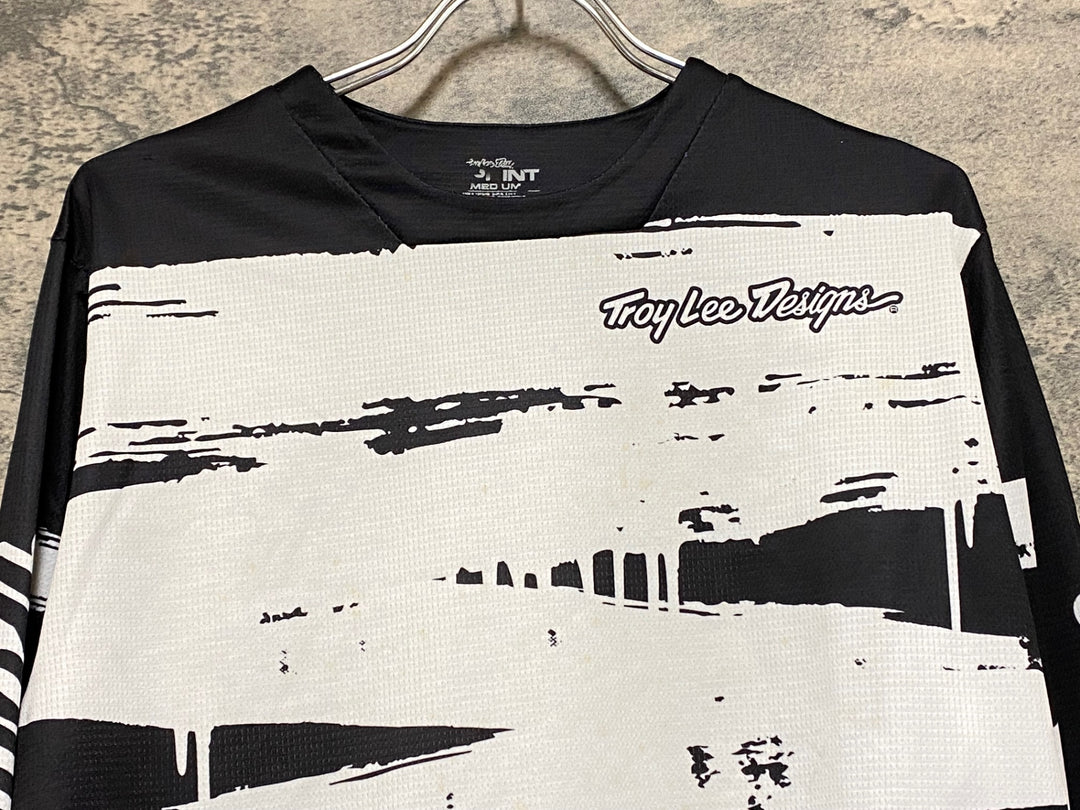 KP612 Troy Lee Designs 長袖 Tシャツ 黒 白 M