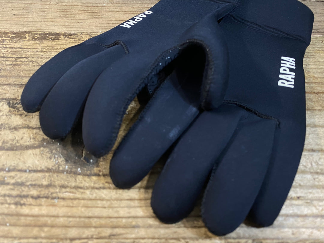 KI194 ラファ Rapha PRO TEAM NEOPRENE GLOVES 長指 グローブ 黒 M
