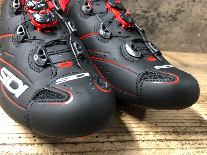 KB427 シディ SIDI SHOT MATT ビンディングシューズ 黒 赤 EU41 3穴
