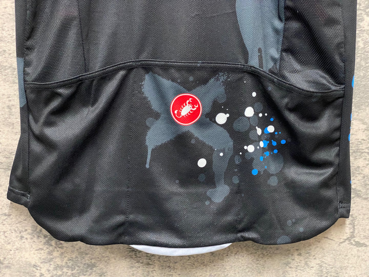 KC530 カステリ CASTELLI GRAFFITI 半袖 サイクルジャージ 黒 L