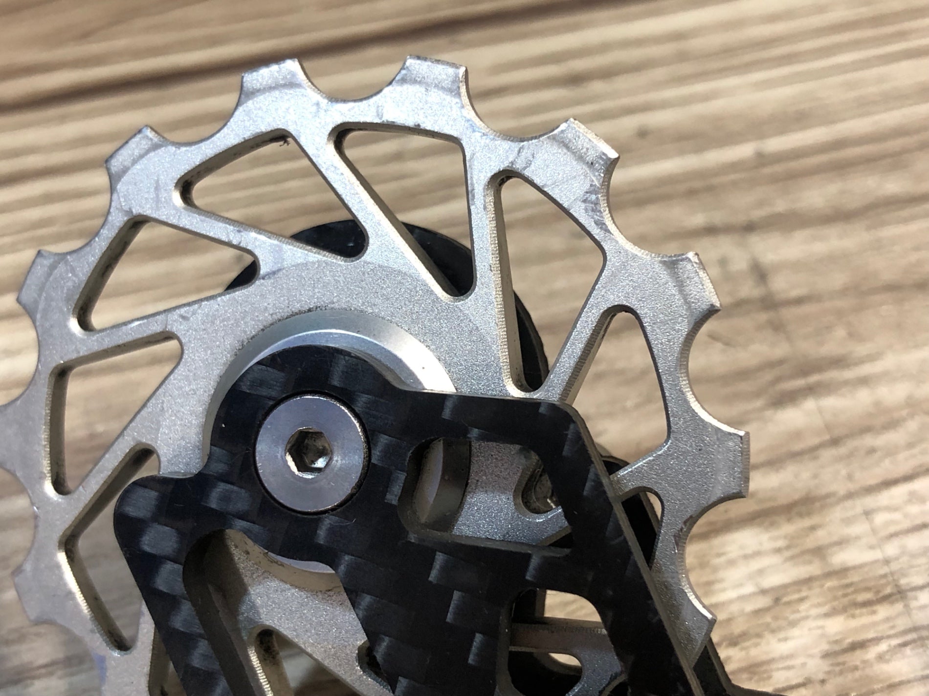 JQ886 ノバライド NOVA RIDE ビッグプーリー シルバー 7/17T SHIMANO