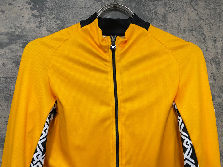JE640 アソス ASSOS MILLE GT SUMMER LONG SLEEVE JERSEY 長袖 サイクルジャージ 黄 S
