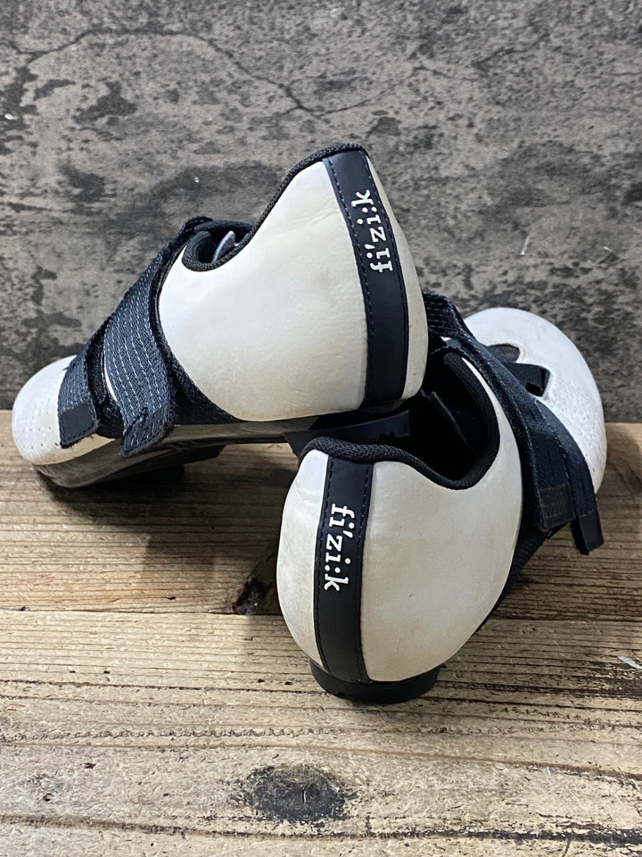 KG176 フィジーク fizik TEMPO R5 POWERSTRAP shoes ビンディングシューズ 白 EUR43.5