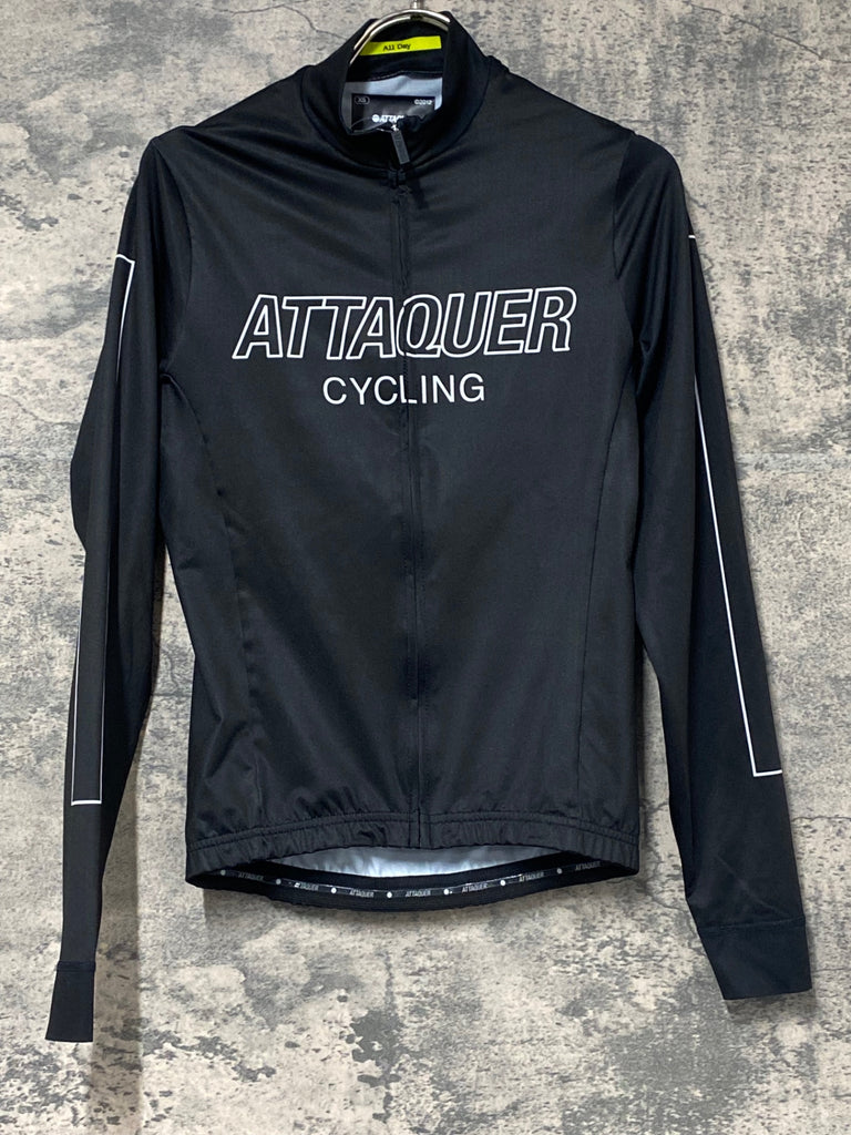 【希少】ATTAQUER アタッカー 日本限定 ジャージ サイクルウェア L KI528 アタッカー ATTAQUER ALL DAY 長袖 サイクルジャージ 黒 XS 裏