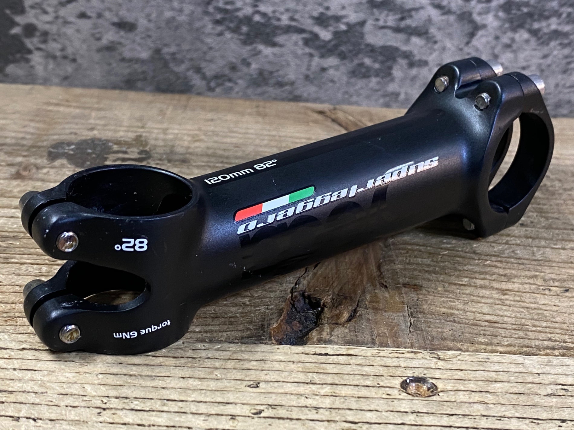 superleggera 120mm ステム 82° JP408 デダエレメンティ Deda Superleggero アルミ ステム 黒 120mm 82