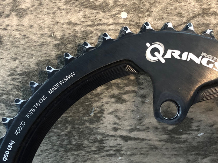 JU060 ローター ROTOR Q-RINGS チェーンリング 50/34T 楕円 BCD110 4アーム セット
