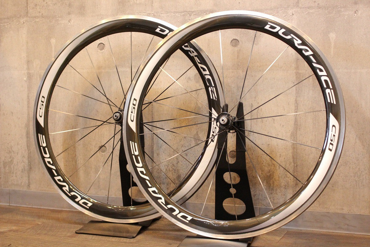 シマノ SHIMANO デュラエース DURA-ACE WH-9000-C50-CL アルミ/カーボン クリンチャー ホイールセット シマノ  11/12S 17C【名古屋店】