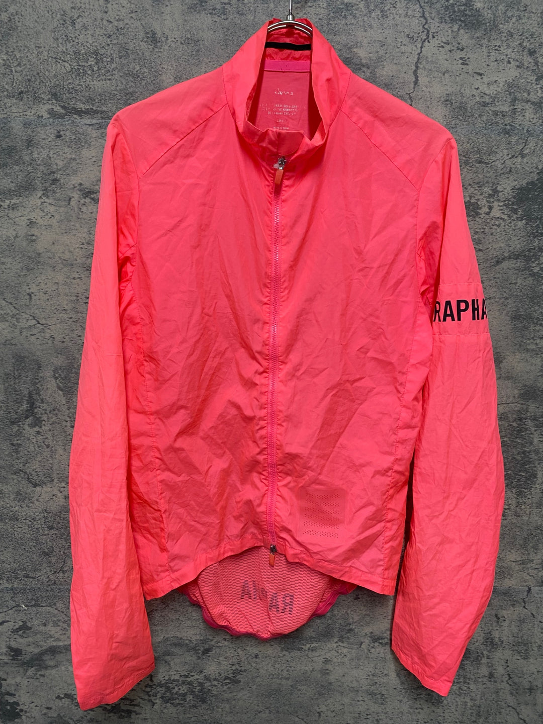 KF617 ラファ Rapha PRO TEAM LIGHTWEIGHT WIND JACKET 長袖 ウィンドブレーカー ピンク S