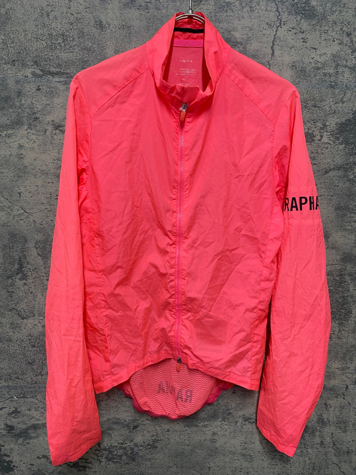 KF617 ラファ Rapha PRO TEAM LIGHTWEIGHT WIND JACKET 長袖 ウィンドブレーカー ピンク S