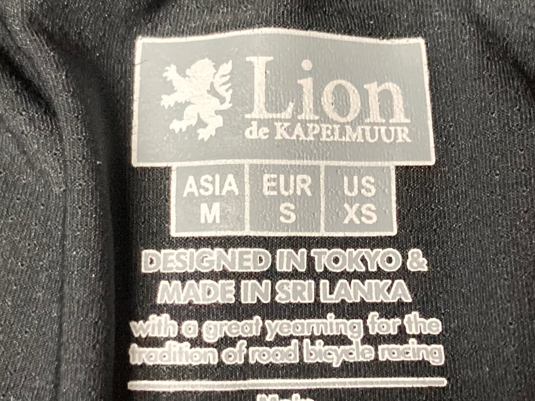 JW662 リオンドカペルミュール Lion de KAPELMUUR 半袖 サイクルジャージ 黒 白 M