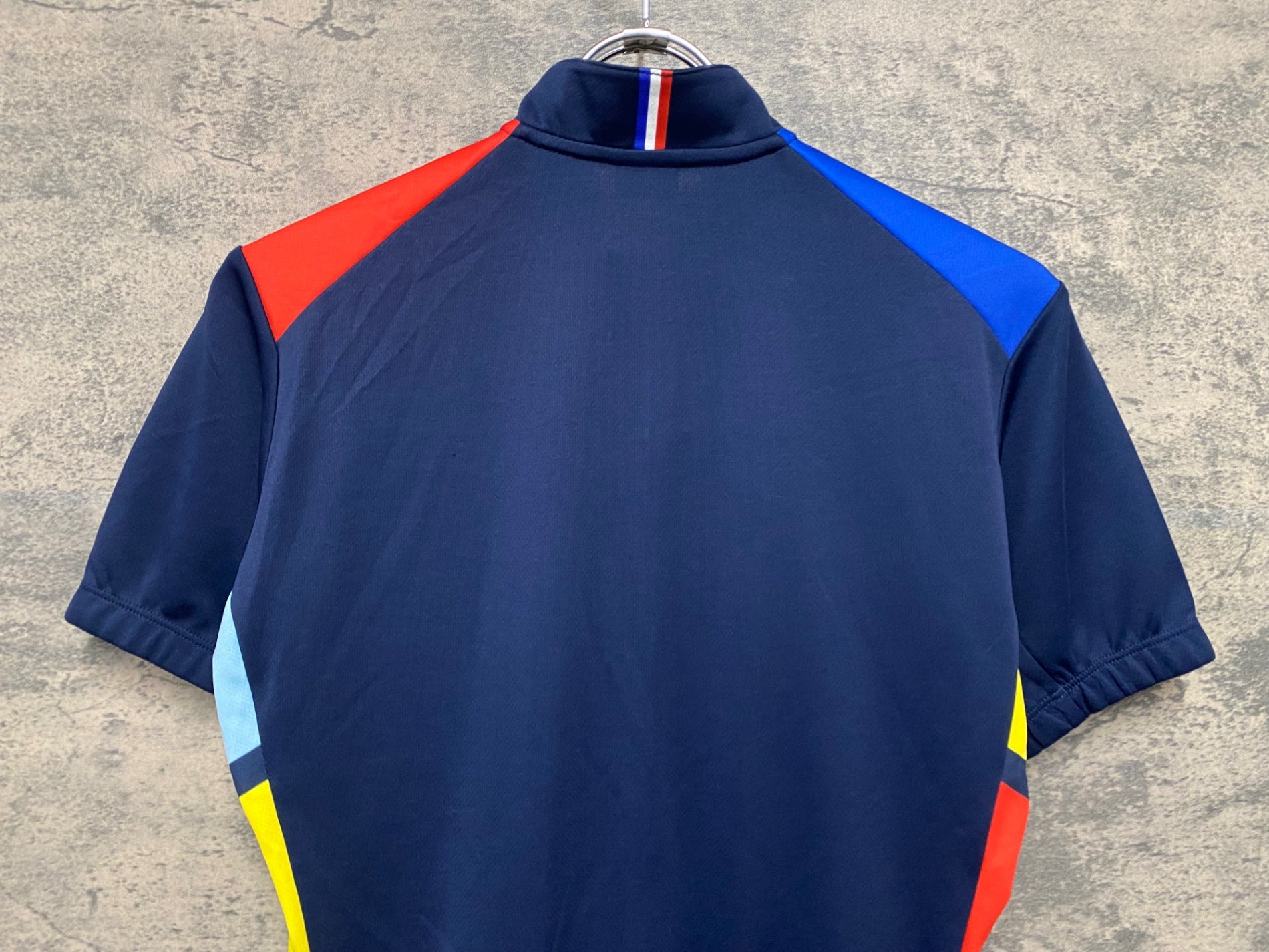 JU425 ルコックスポルティフ Le Coq Sportif 半袖 サイクルジャージ 紺