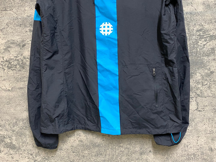 JN161 ラファ Rapha SPRAY JACKET 長袖 ウィンドブレーカー 黒 L TEAM Sky