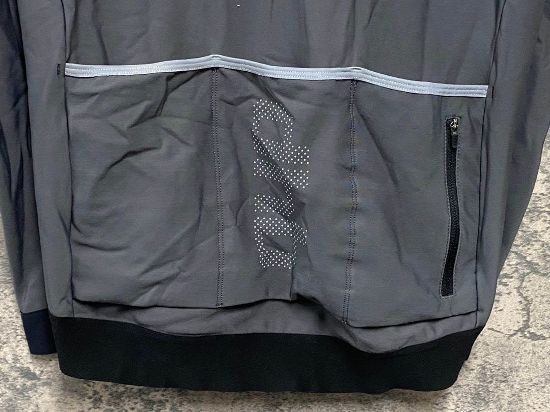 KJ958 dhb 裏起毛 長袖 サイクルジャージ グレー M