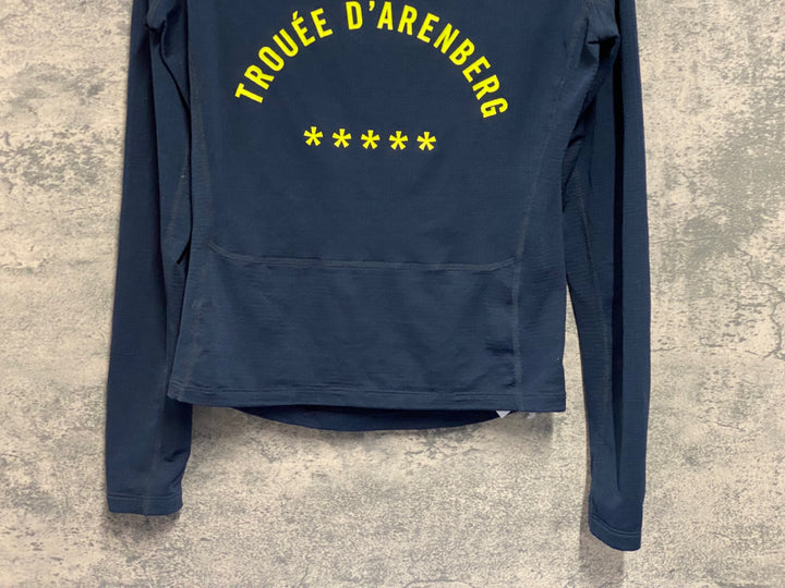 JV272 ラファ Rapha PRO TEAM THERMAL BASE LAYER 長袖 ベースレイヤー 濃紺 M 裏起毛