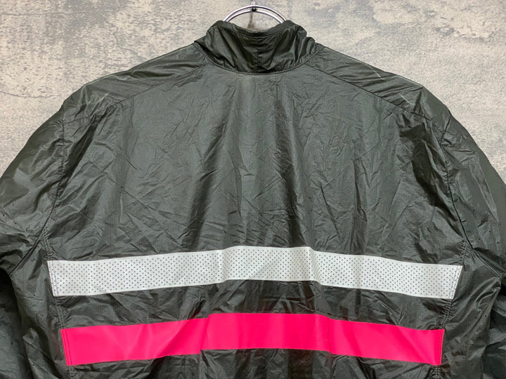 KE033 ラファ Rapha BREVET FLYWEIGHT WIND JACKET 長袖 サイクルジャケット オリーブ L