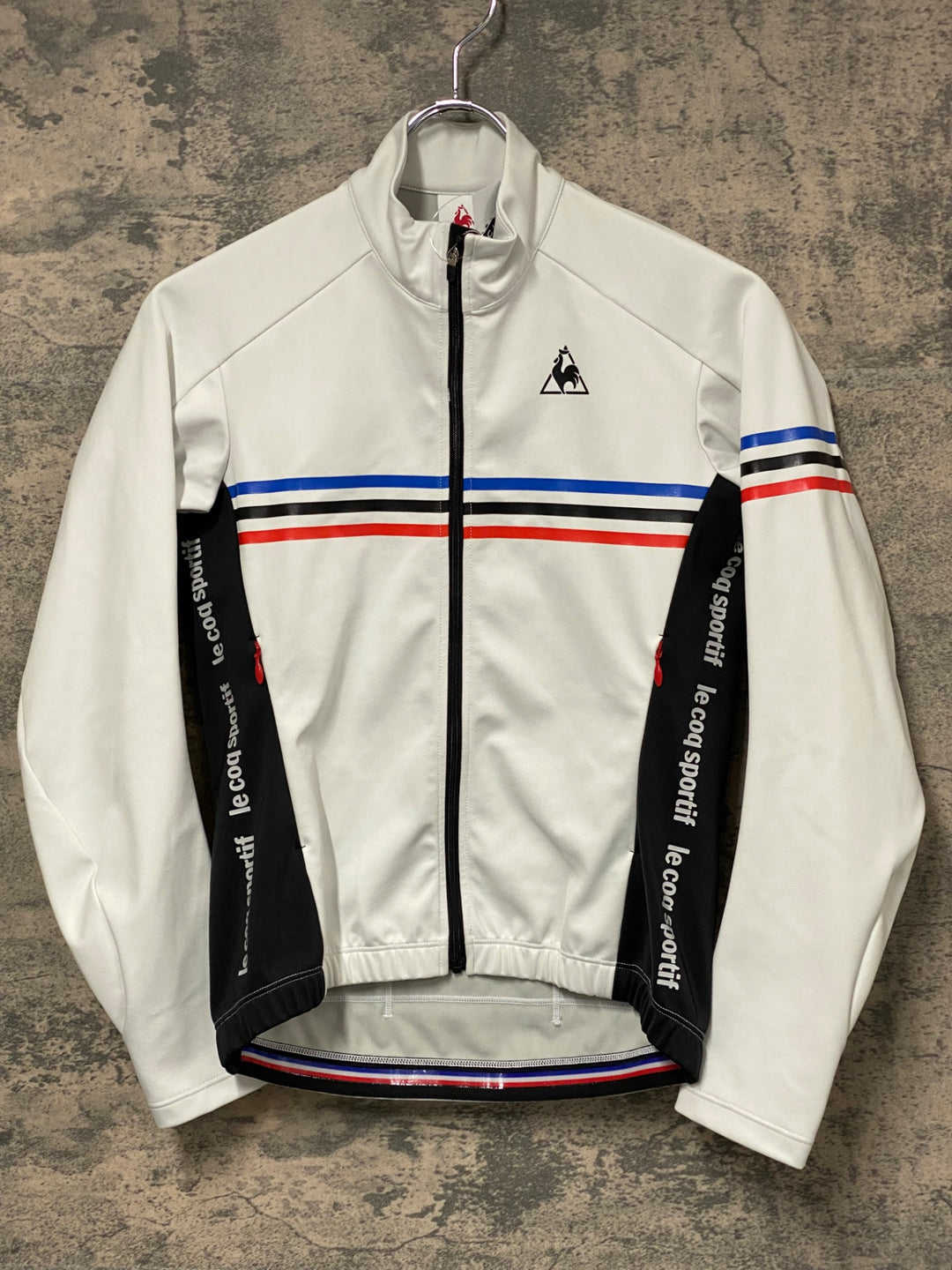 JT497 ルコックスポルティフ le coq sportif 長袖 サイクルジャケット 白 M