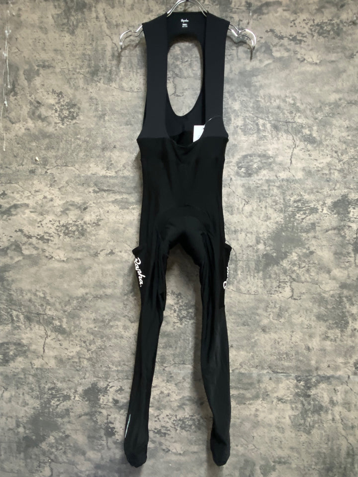 JP770 ラファ Rapha CORE CARGO WINTER TIGHTS WITH PAD ビブタイツ 黒 S 裏起毛