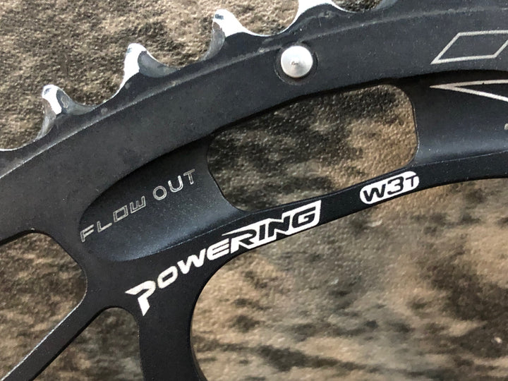 JP898 ライデア RIDEA POWERRING W3T R4-9 楕円 チェーンリング 52/36T 4H BCD110