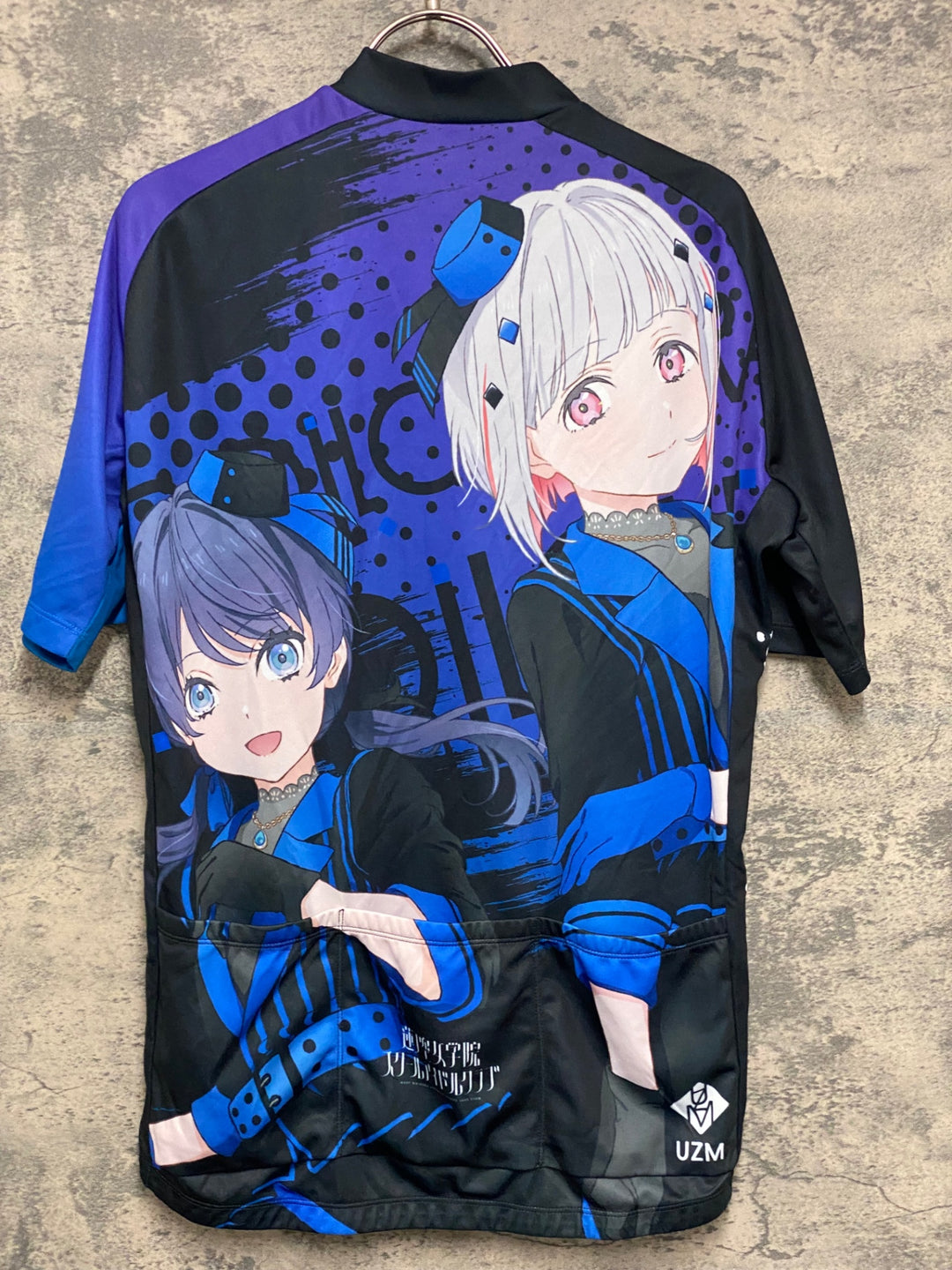 KG896 ファイス FICE 半袖 サイクルジャージ 黒 紺 紫 XL ラブライブ! 蓮ノ空女学院スクールアイドルクラブ DOLLCHESTRA Ver.