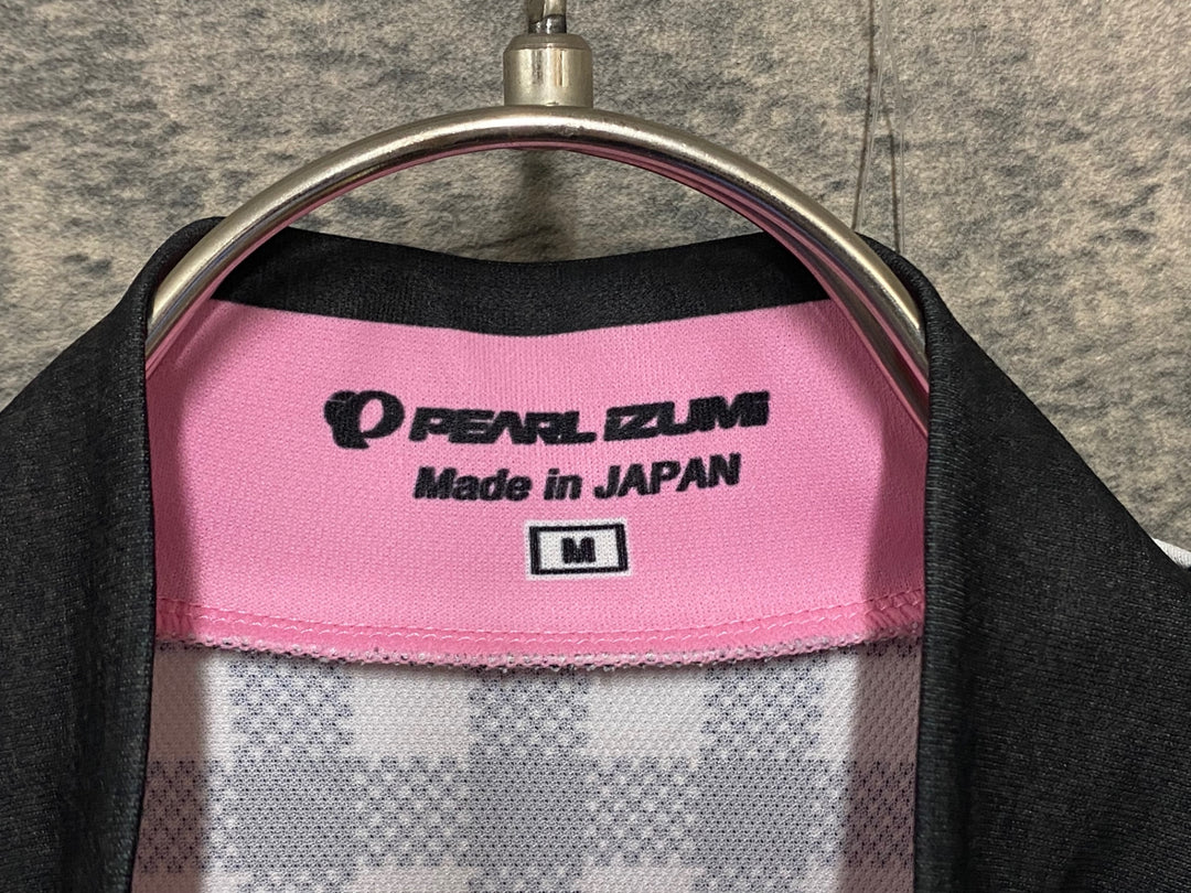 KL675 パールイズミ PEARL iZUMi 半袖 サイクルジャージ 白黒 M レディース