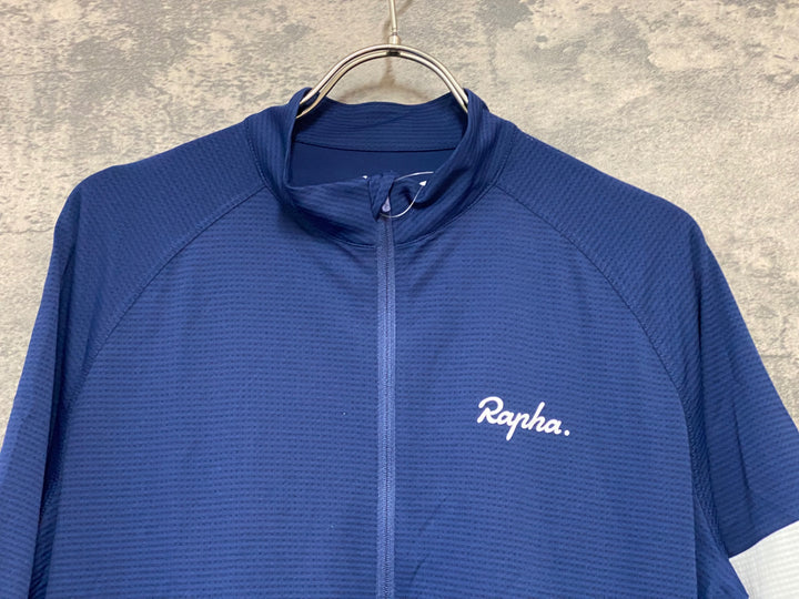 JY683 ラファ Rapha CORE LIGHTWEIGHT JERSEY 半袖 サイクルジャージ 紺 L