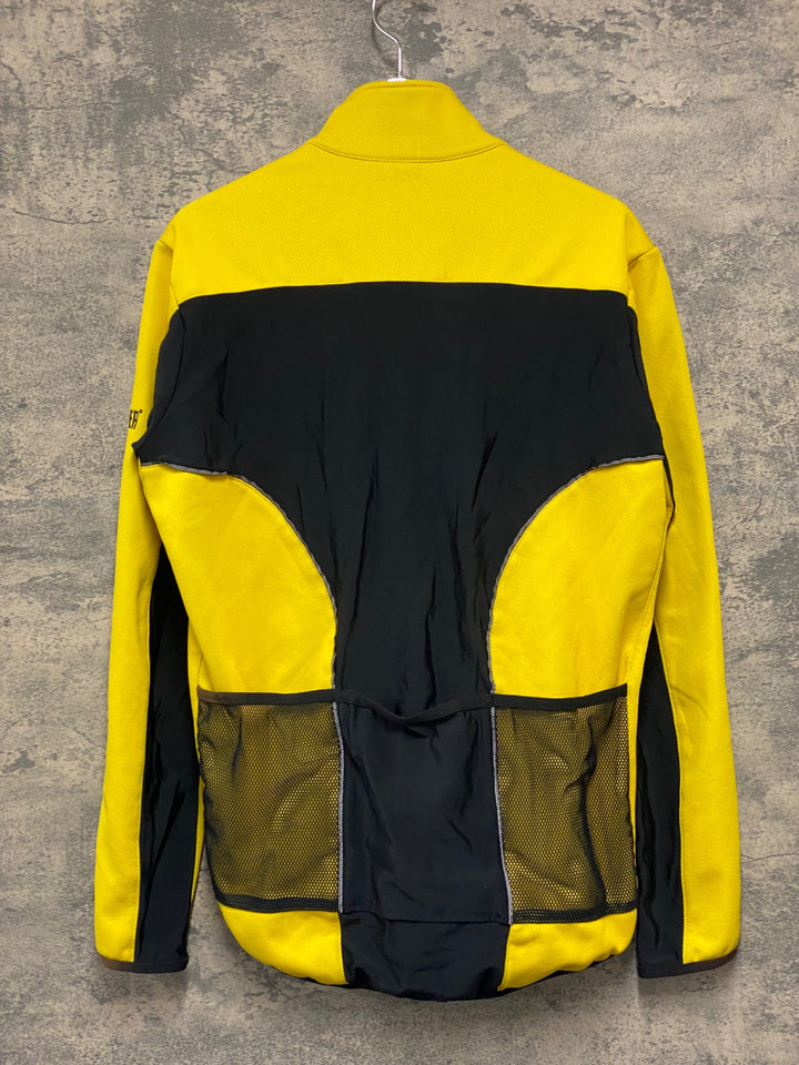 JZ004 ゴアバイクウェア GORE BIKE WEAR 長袖 サイクルジャケット 黃 M 裏起毛 WINDSTOPPER