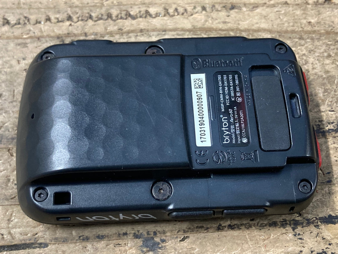 KN010 ブライトン bryton Aero60 サイクルコンピューター セット 動作確認済み