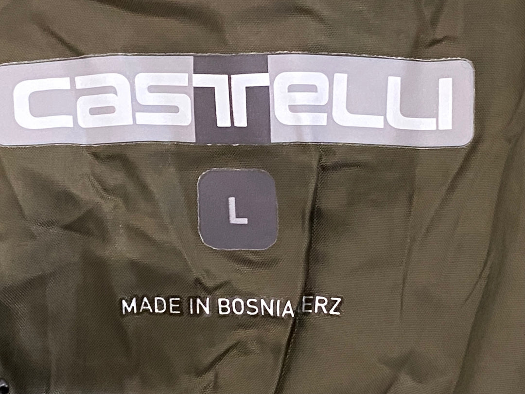 JP536 カステリ CASTELLI 長袖 ウインドブレイカー オリーブ L