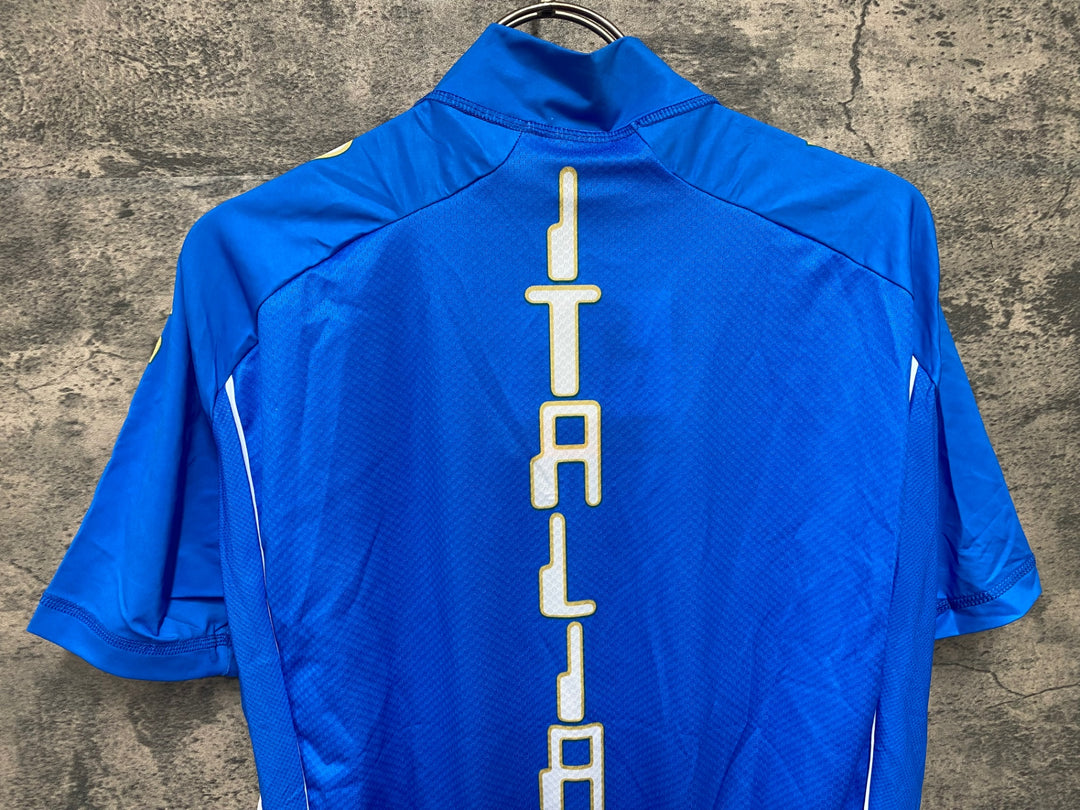 JV539 スポーツフル sportful 半袖 サイクルジャージ 青 L ITALIA Skoda