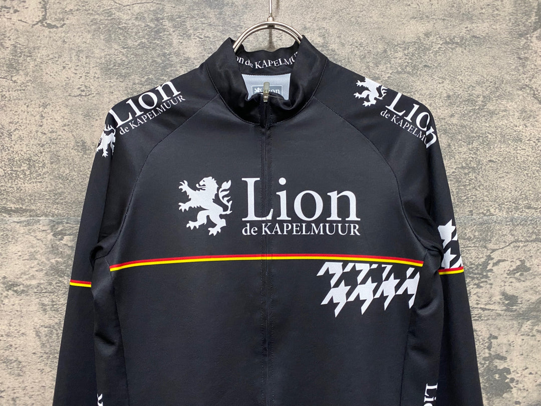 KB710 リオンドカペルミュール Lion de KAPELMUUR 長袖 サイクルジャージ 黒 M