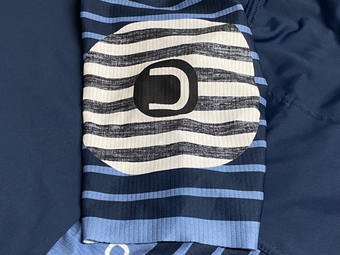 KM228 ドットアウト DOTOUT Horizon Jersey 半袖 サイクルジャージ 紺 M